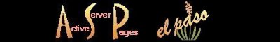 Active Server Pages--El Paso